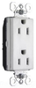 Duplex/Single Receptacle - PTTR26262-W - Thomas & Betts Corporation