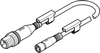 Connecting cable - NEBU-M8G3-K-0.5-M12G3 - Festo Corporation