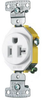 Duplex/Single Receptacle - RR201W - Hubbell Incorporated