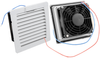 Filterfan, 10 W/deg C, 24V, 2W, Ip55; Product Range Hammond - 51R3289 - Newark, An Avnet Company