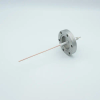Power Feedthrough with Power Glove Connector, 10,000 Volts, 30 Amps, 1 Pin, 0.094″ Copper Conductor, 2.75″ Conflat Flange - A2523-2-CF - MPF Products, INC.