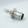 MS Series, Multipin Feedthrough, 20 Pins, 700 Volts, 10 Amps per Pin, 0.056″ Dia Conductors, w/ Air-side Connector, 2.95″ QF / KF Flange - A0210-4-QF - MPF Products, INC.