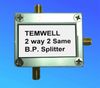 2-Way Low Pass Power Splitter -- eTPD102S-TT6388B1-98M-22M-SMA1 - Image