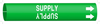 Brady Bradysnap-On B-915 Green Plastic Snap-On Pipe Marker - 3/4 in Character Height - Printed Msg = SUPPLY - 4139-B - 754476-41641 - R. S. Hughes Company, Inc.
