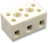 Terminal Block, Pwr Dist., 3Pos, Ceramic; Rated Current Hylec - 61W9538 - Newark, An Avnet Company