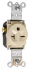 Duplex/Single Receptacle - 5871-I - Hubbell Wiring Device-Kellems