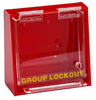 Brady Prinzing Yellow on Red Acrylic Group Lockout Box 45578 - 12 in Width - 7.5 in Height - 10 Padlock Capacity - 754476-45578 -- 754476-45578 - Image