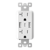 2 Type-A + 1 Type-C Triple USB Ports with 21W USB In Wall Outlet - ERU2221AAC2A - Suzhou Ele Mfg Co., Ltd.