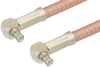 MCX Plug Right Angle to MCX Plug Right Angle Cable 36 Inch Length Using RG400 Coax - PE35463-36 - Pasternack