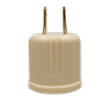 Plastic Plug-in Socket Adapter, Medium Base Ivory - 6505 - Suzhou Ele Mfg Co., Ltd.