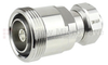 7/16 DIN Female (Jack) to 4.1/9.5 Mini DIN Male (Plug) Adapter IP67 UnMated, Tri-Metal Plated Brass Body, 1.25 VSWR -- SM4469 - Image