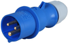 Plug, Free, 240V, 16A, 2P+E; Current Rating Ceenorm - 76T3022 - Newark, An Avnet Company