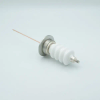 Power Feedthrough, 25000 Volts, 50 Amps, 1 Pin, 0.094″ Copper Conductor, 2.16″ QF/KF Flange - A0235-3-QF - MPF Products, INC.