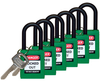 Green Nylon Shackle Safety Padlocks - 123353 - Brady Corporation
