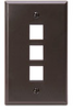 QuickPort Wallplates - 41080-3BP - Leviton Manufacturing