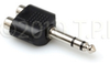 Stereo 1/4 Inch TRS Male Plug To Dual RCA Female Jack Audio Adapter - SPS-2PF - Visual Sound, Inc.