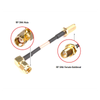 RP SMA Female Bulkhead St. Connector With RG316 Cable (L–2Mtr) + RP SMA Male Right Angle Connector - ET-SFRS-BH-4L2-SMRRA - Eteily Technologies India Pvt. Ltd.