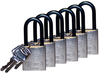 Silver Aluminum Padlocks - 123441 - Brady Corporation
