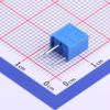 Resistors >> Variable Resistors/Potentiometers -- 3266W-1-102LF - Image