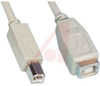 USB 2.0 B Plug to B Jack - 15 ft - Good - 70159511 - Allied Electronics, Inc.