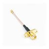 SMA Female St. 2 Hole Panel Mount Connector With RG178 Cable (L-15 CM) + UFL Connector - ET-SFS-2H-3L15C-U - Eteily Technologies India Pvt. Ltd.