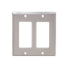 2-Gang Decorative Wall Plates, Stainless Steel Standard Size Polished Finish - 32SBS - Suzhou Ele Mfg Co., Ltd.