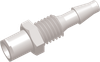 Female Bulkhead Barb to Luer Female Straight Connector -- AP14FBL12CL - Image