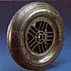 Pneumatic Tyre Wheel with Plastic Centre -- PBW400-8 25.4/66 - Image