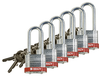 Red Brady Steel Padlocks - 105898 - Brady Corporation