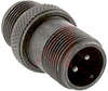 connector,metal circ,cable recept,size 10sl,2#16 solder pin cont,olive drab - 70143177 - Allied Electronics, Inc.