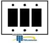 Leviton Midway Decora Wallplate - 3 Gang - 80611 - TelephoneStuff.com