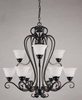30022-HBZ Mid. Chandeliers-Glass Up - 790543 - Capital Lighting, Inc.