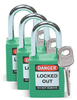 Green Safety Padlocks - 105889 - Brady Corporation