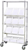 Cart W/ Container, 5Shelves, 12Bins, Clr; No. Of Bins Quantum Storage - 42AC5055 - Newark, An Avnet Company