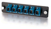 Q-Series 6-Strand, SC, Zirconia Insert, SM, Blue SC Adapter Panel -- APL-QTR-S3S - Image