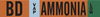 Brady B-946 Orange Pressure Sensitive Vinyl Pipe Marker - Printed Msg = BD VAP Ammonia High with Right Arrow - 145926 - 754473-54714 - R. S. Hughes Company, Inc.