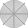 254mm Wire Form Fan Guard, Black E.D. Finish - 08155-02 - Qualtek Electronics Corp.
