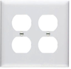 Standard Wall Plate - TP82-W - Hubbell Wiring Device-Kellems