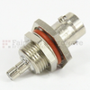 Bulkhead SMB Female (Jack) to BNC Female (Jack) Adapter, 1.35 VSWR -- SM3631 - Image