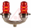 OBSTRUCTION LIGHTING FIXTURE, DOUBLE, 120 VAC, RED -- 70081596