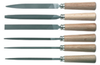 Warding File Set with Wooden Handles, 6 Piece -- 120P [from CK Tools] - Image