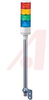 Indicator Light,50mm,24VDC,Direct Mount,Continuous Light,LED,Red,Yellow,Grn,Blue - 70038845 - Allied Electronics, Inc.