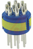connector comp,insert only,size 18,blueinsul,10 #16 solder cup pin contact - 70141550 - Allied Electronics, Inc.