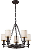 66198-5 Mid. Chandeliers-Drum Shades - 342265 - Capital Lighting, Inc.