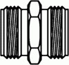 Brass Garden Hose Male GHT Union -- 4050-12-12 - Image