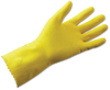 Ansell VersaTouch 87-298 Yellow 7 Latex Unsupported Chemical-Resistant Gloves - Embossed Pebble Finish - 12 in Length - 076490-92981 - 076490-92981 - R. S. Hughes Company, Inc.