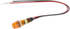 Panel Indicator, 7.2Mm, Orange, 12Vdc; Led Color Dialight - 96Y6311 - Newark, An Avnet Company