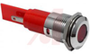 Indicator,Pnl-Mnt;LED;Red;600mcd;16mm;130VAC/VDC;QC/Solder Tab;6mA;Satin - 70011660 - Allied Electronics, Inc.