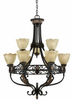 31184 Large Chandeliers-Glass Shade - 418598 - Capital Lighting, Inc.