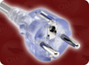 CEE 7/7 EURO SCHUKO CLEAR to IEC-60320-C13 CLEAR HOME // Power Cords // International Power Cords // Europe Power Cords -- 8626.059 - Image